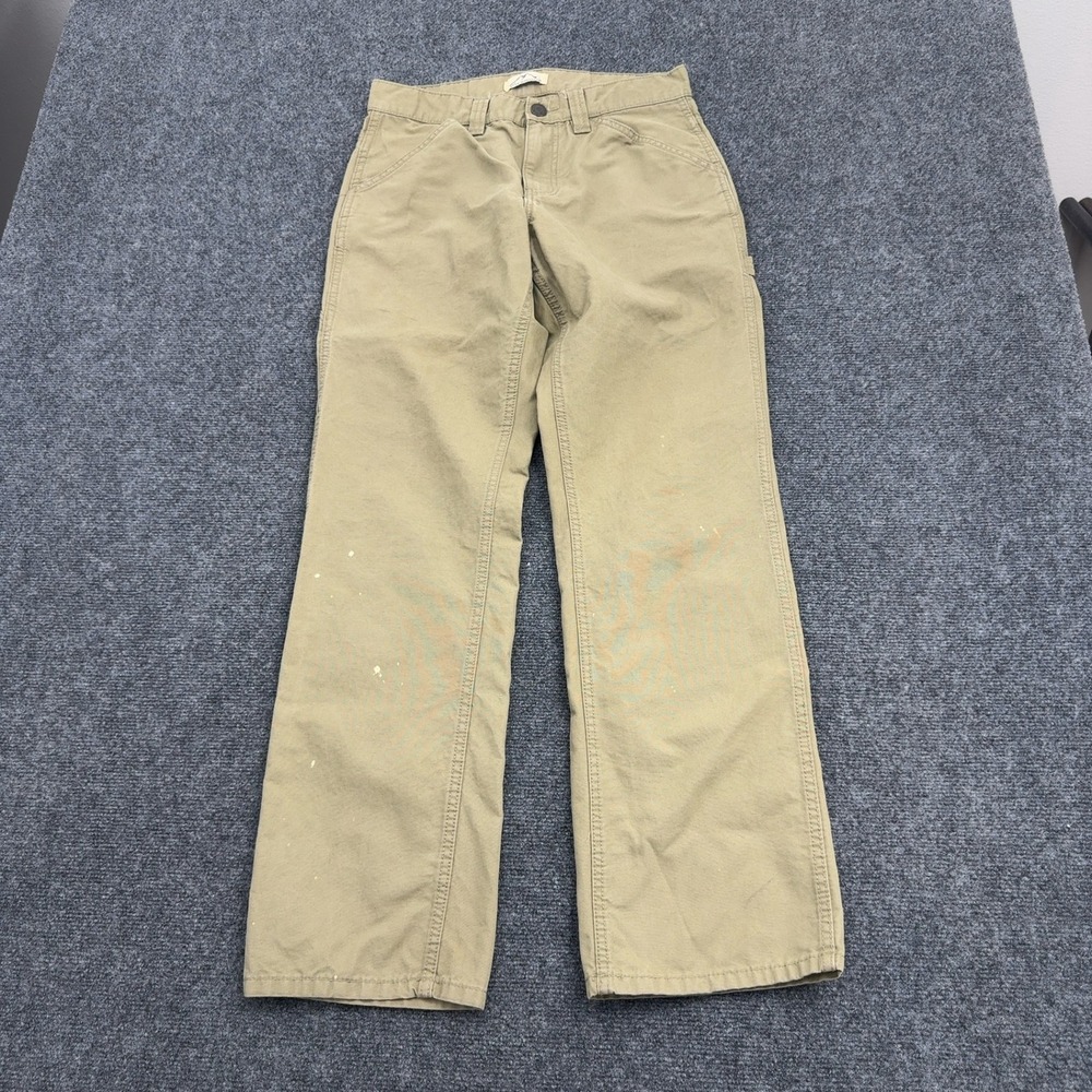 Blue Mountain Carpenter Pants Mens 30x32 Tan Cotton Utility Workwear Gorpcore